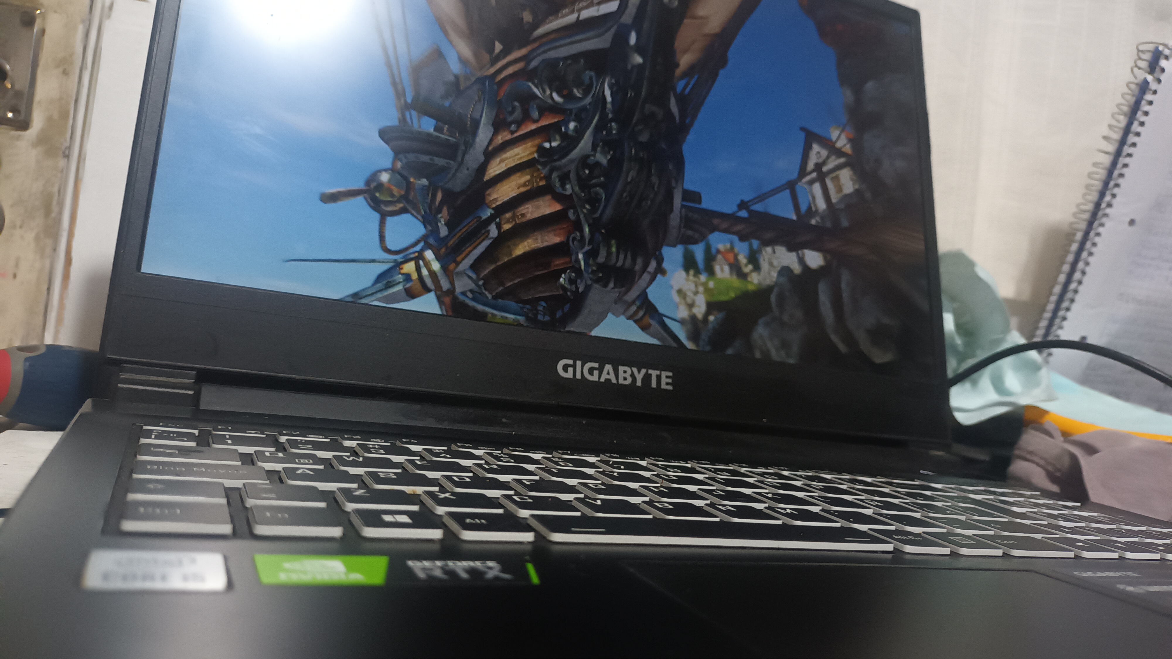 Notebook en diagnóstico y reparación técnica
